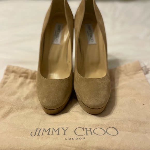 Jimmy Choo Suede Heels. Size 40. - Picture 1 of 4